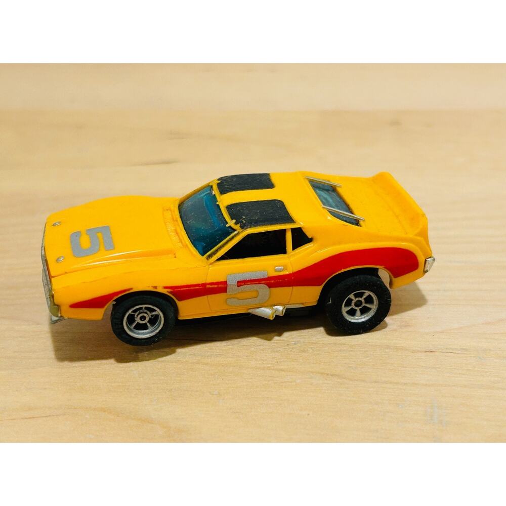 1972 Aurora AFX AMC Javelin HO Slot Car #5 Vintage Racing Toy  Untested